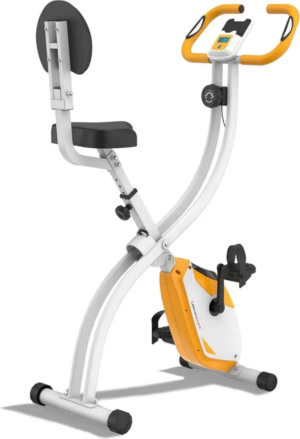Ultrasport Klappbarer Heimtrainer mit 8 Widerstandsstufen und LCD Display