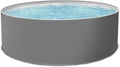 Hochwertiger runder Stahlwandpool 400x120cm mit grauer Folie und komplettem Zubehörset